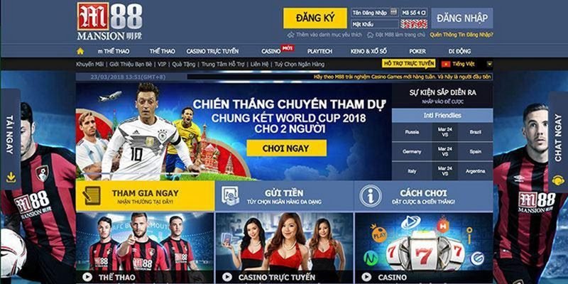 Nhà cái M88 luôn có các trò chơi cá cược đa dạng và phong phú